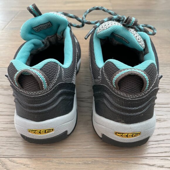 Keen Dry Waterproof Outdoor Hiking Lace Up Rugged Lightweight Shoes Blk Gry Sz 6 - Picture 4 of 13